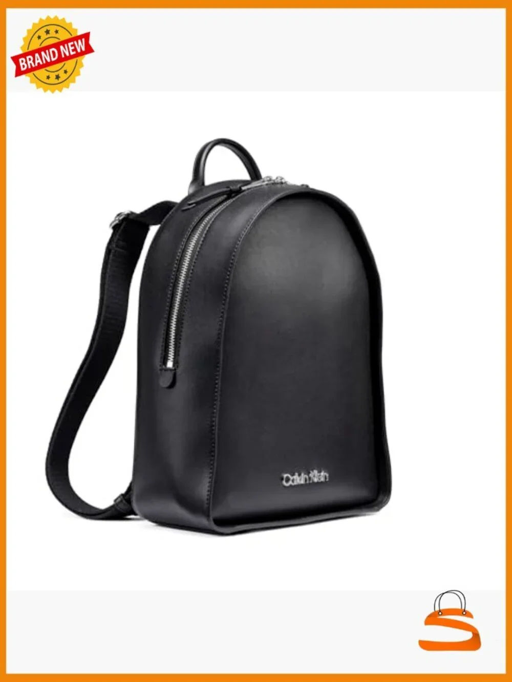 Zip Around Backpack with Vegan Leather & Multiple Pockets